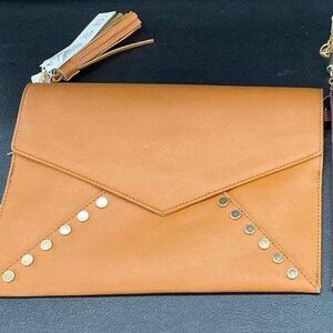 NWT Ollie & B Studded Envelope Clutch with 2 tassels